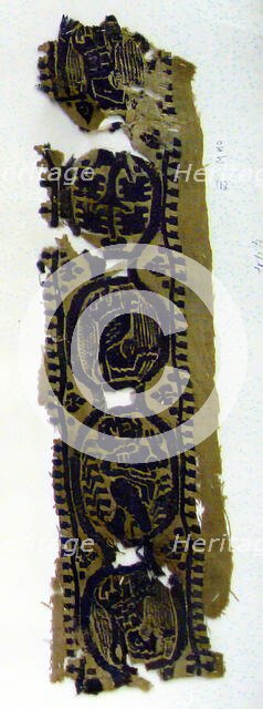 Textile Fragment, Coptic, 6th century. Creator: Unknown.
