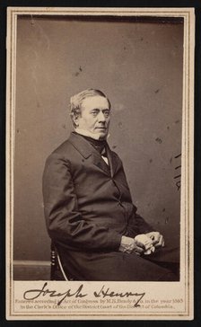 Portrait of Joseph Henry (1797-1878), 1865. Creator: Brady's National Photographic Portrait Galleries.