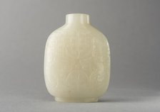 Jade snuff bottle , China, Qing dynasty, 1644-1911. Creator: Unknown.