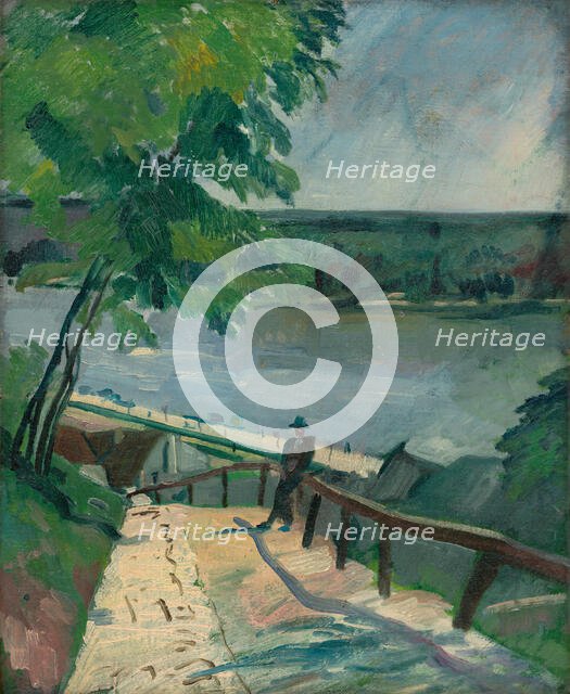 Landscape by the Danube, 1930-1939. Creator: Július Schubert.