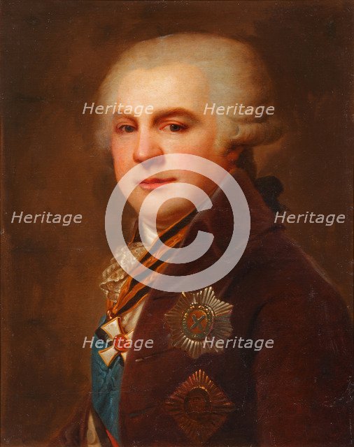 Portrait of Count Alexander Nikolayevich Samoylov (1744-1814), after 1796. Artist: Lampi, Johann-Baptist von, the Elder (1751-1830)