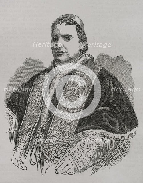 Pius IX, (1792-1878), Italian pope (1846-1878), born Giovanni Maria Mastai Ferretti, 1871.  Creator: Unknown.