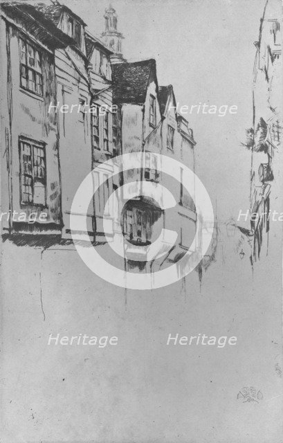 'Wych Street', 1877, (1904). Artist: James Abbott McNeill Whistler.