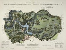 A new and accurate plan of Blenheim Palace, 1835.  Creator: Unknown.