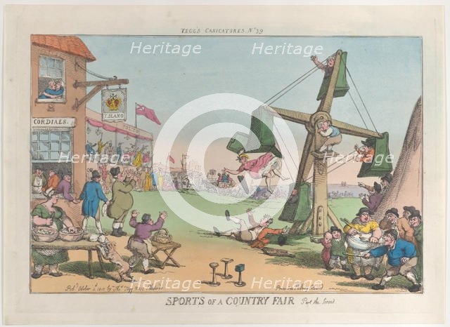 Sports of a Country Fair, Part the Second, October 5, 1810., October 5, 1810. Creator: Thomas Rowlandson.
