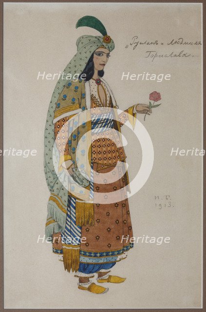 Costume design for the opera Ruslan and Lyudmila by M. Glinka.