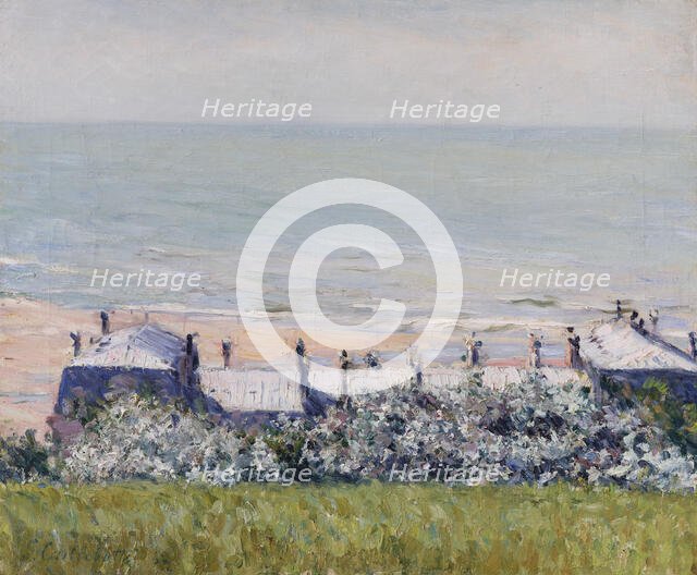 Les toits de l'Hôtel des Roches Noires, Trouville, 1882. Creator: Caillebotte, Gustave (1848-1894).