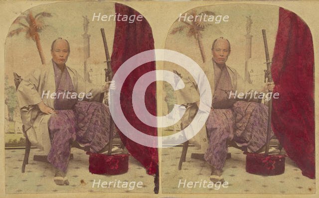 Member of the First Japanese Diplomatic Mission to the United States, negative 1860; print 1860s. Creator: Charles De Forest Fredricks.