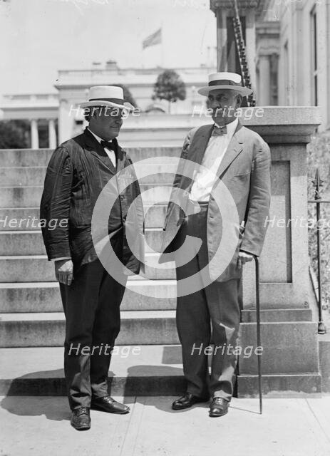 William Jennings Bryan, Rep. from Nebraska, with John R. Silliman, 1914.  Creator: Harris & Ewing.