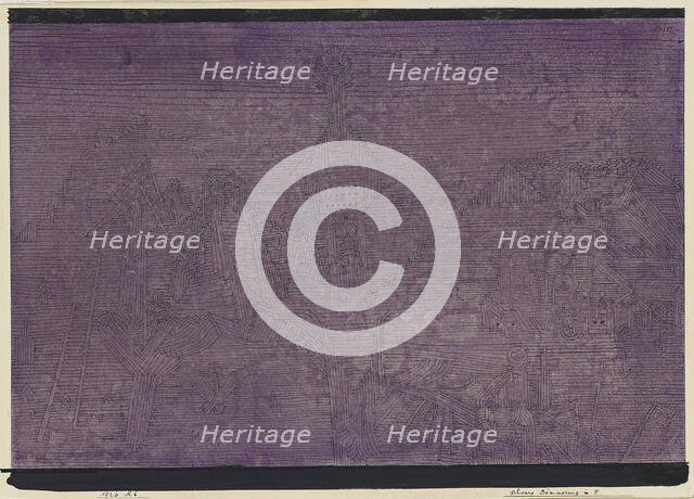 Heavy twilight in X., 1926. Creator: Klee, Paul (1879-1940).