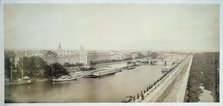 Panorama of the Quai d'Orsay, 7th arrondissement, Paris, between 1845 and 1885. Creator: Frederic Martens.