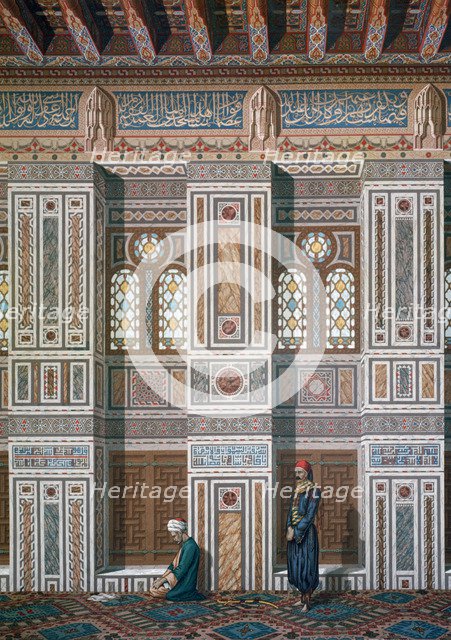 'Main Room, Mosque of Ahmed el-Bordeyny', 19th century. Artist: Emile Prisse D'Avennes