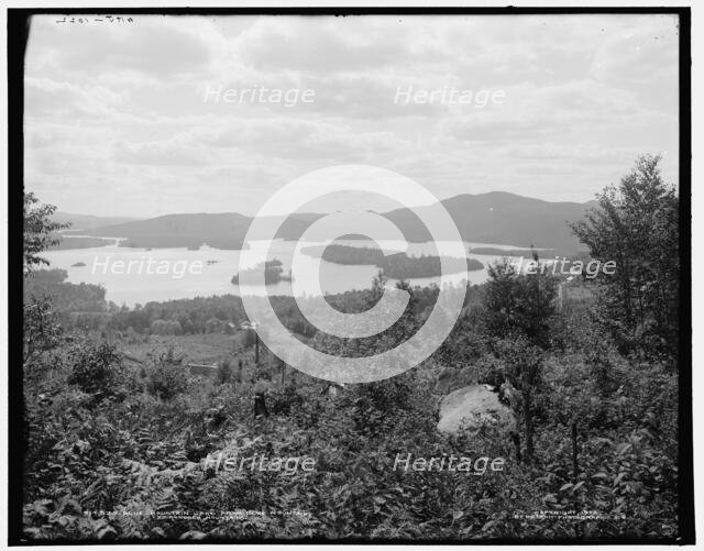 Blue Mountain Lake from Blue Mountain, Adirondack Mountains, c1902. Creator: William H. Jackson.
