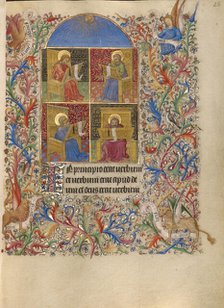 The Four Evangelists; Book of Hours, about 1420. Creator: Spitz Master.