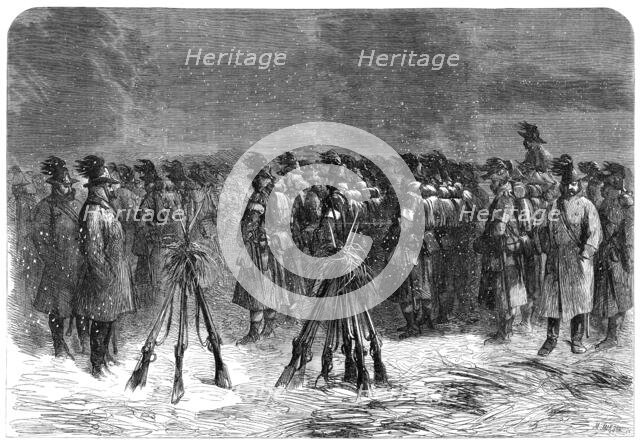 The War in Schleswig: Austrian camp in front of the Dannewerk:...Bohemian Chasseurs..., 1864. Creator: Mason Jackson.