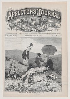 The Artist in the Country (Appleton's Journal, Vol. I), June 19, 1869. Creator: John Karst.