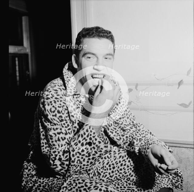 Portrait of Buddy Rich, Strand(?), New York, N.Y., ca. Aug. 1946. Creator: William Paul Gottlieb.