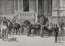 Journey of the emperors of Germany to the Holy Land, Constantinople, Turkey, 1898. Creator: Juan Comba García.