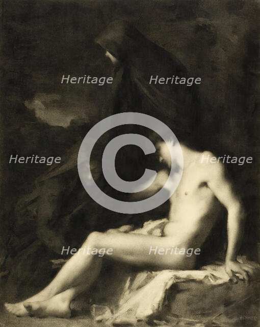 Saint Sebastian Attended by Saint Irene, c1889. Creator: Jean Jacques Henner.