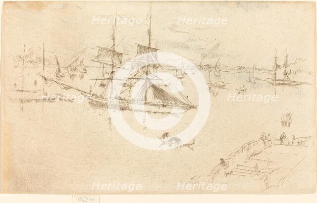 Lagoon: Noon, 1879/1880. Creator: James Abbott McNeill Whistler.