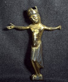 Enamelled Cross with the figure of Christ with his arms stretched out.