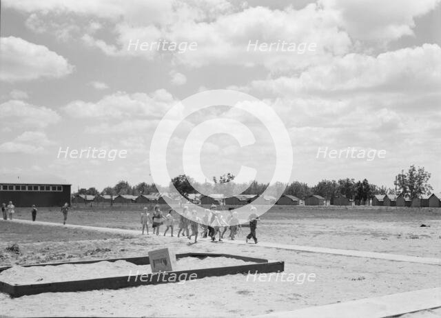 Nursery school children, FSA camp, Tulare County, California, 1939. Creator: Dorothea Lange.