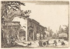 Courtyard of a Farm, c. 1622. Creator: Jacques Callot.