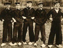 British sailors wearing Dutch clogs, First World War, 1914-1918, (1933).  Creator: Unknown.
