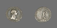 Denarius (Coin) Portraying Emperor Trajan, 103-111. Creator: Unknown.