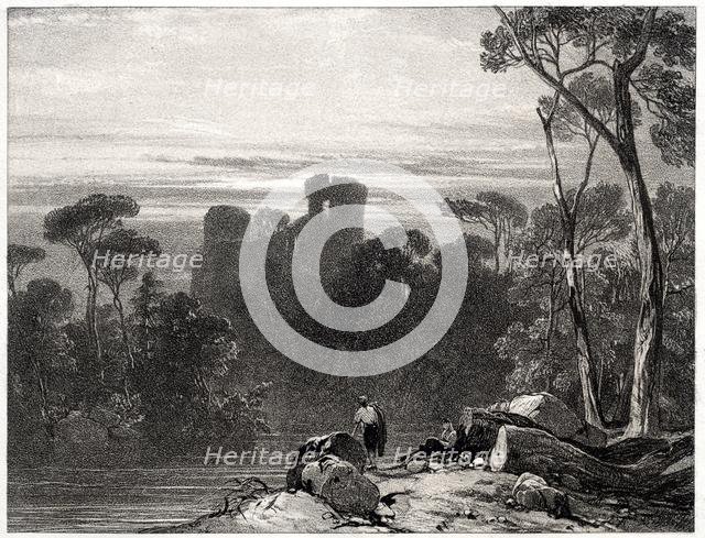 Bothwell Castle, 1826. Creator: Richard Parkes Bonington (British, 1802-1828).