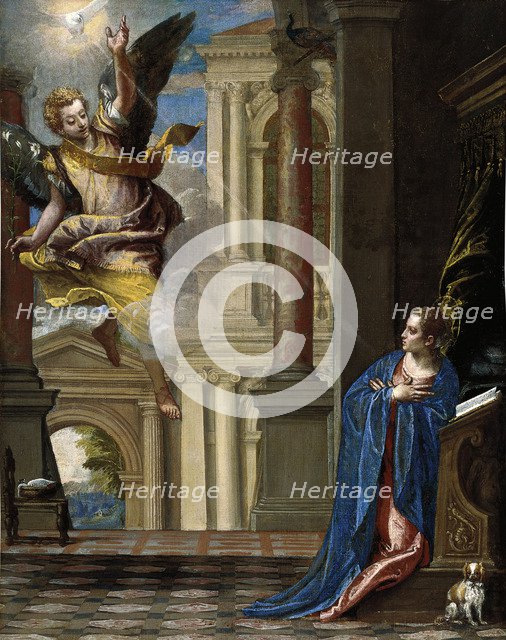 The Annunciation. Artist: Veronese, Paolo (1528-1588)