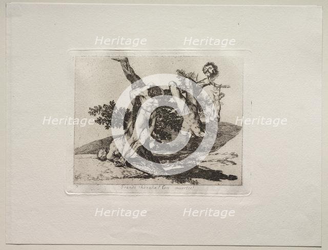 The Horrors of War: An Heroic Feat! With Dead Men!. Creator: Francisco de Goya (Spanish, 1746-1828).