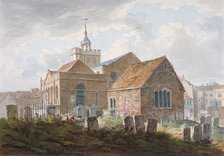 South-east view of the church of St Mary Magdalene, Richmond, Surrey, c1840. Artist: Anon