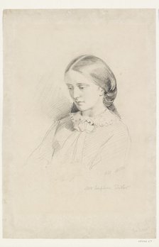 Josephine Butler, Early Feminist Campaigner, 1856. Artist: William Bell Scott.