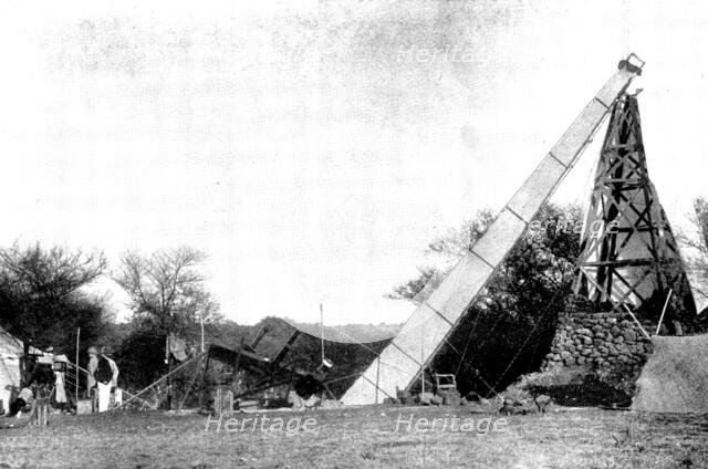The Total Eclipse of the Sun: the Lick Telescope, worked by Professor Campbell at Jeur, 1898. Creator: Stewart.