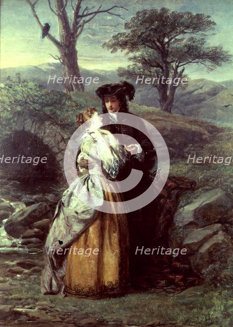 Table entitled 'The Bride of Lammermoor' Walter Scott novel that inspired Donizetti's opera 'Luci…