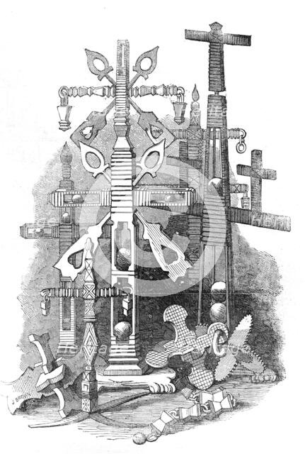 Toys made by Russian prisoners at Lewes, 1854. Creator: J Brown.