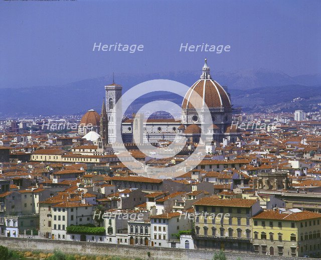 Florence from Piazzale Michaelangelo, Italy.