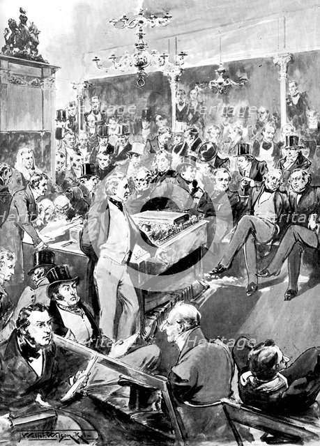 The House of Commons in 1846 (c1905). Creator: Unknown.