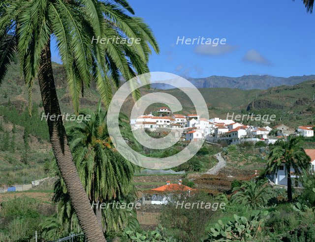 Fataga, mountain village, Gran Canaria, Canary Islands.