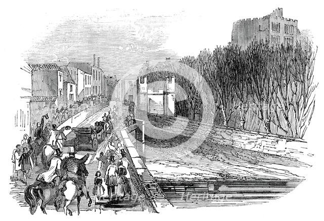 Sir Robert Peel entering Tamworth, 1845. Creator: Unknown.