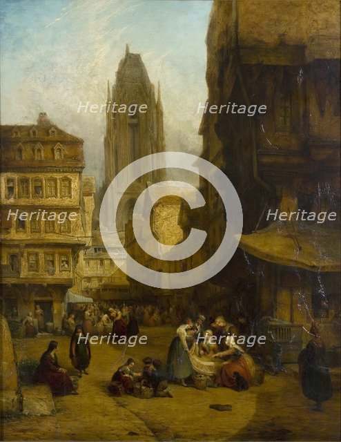 'A Continental Market Place', 1806-1869. Artist: George Jones.