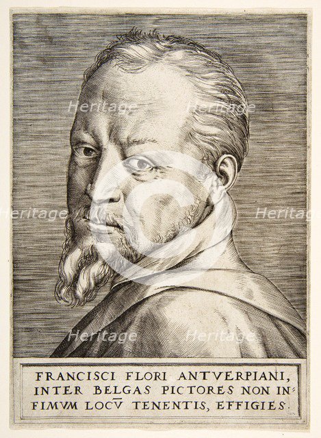 Portrait of Frans Floris, 16th century. Creator: Giulio Bonasone (fl. 1531 - 1576).