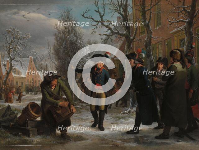 General Daendels Taking Leave of Lieutenant-Colonel Krayenhoff, 1795. Creator: Adriaan De Lelie.