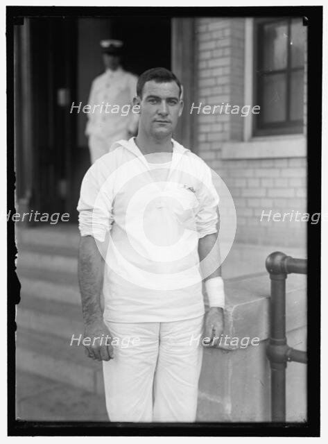 W. Phillips, one of wounded sailors, U.S.S. Memphis, c1916.  Creator: Harris & Ewing.