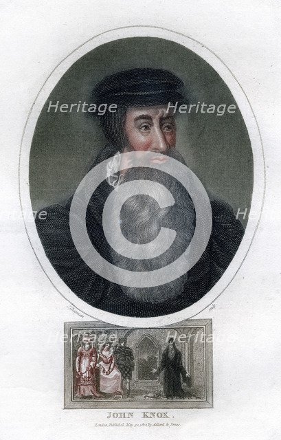 'John Knox', Scottish religious reformer, 1812.Artist: J Chapman