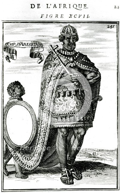 The Emperor of Abyssinia, 17th century. Artist: Anon