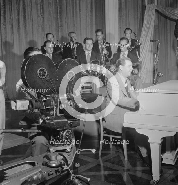 Portrait of Claude Thornhill, Sandy Siegelstien, Willie Wechsler, Micky...Beautiful Doll, N.Y., 1947 Creator: William Paul Gottlieb.