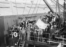 Greeks departing on MADONNA, 1912. Creator: Bain News Service.