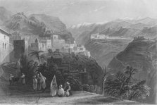 'Der-El-Kamar, and the Palaces of Beteddein', 1837. Artist: Thomas Abiel Prior.